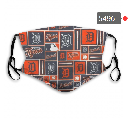 2020 MLB Detroit Tigers #3 Dust mask with filter->mlb dust mask->Sports Accessory